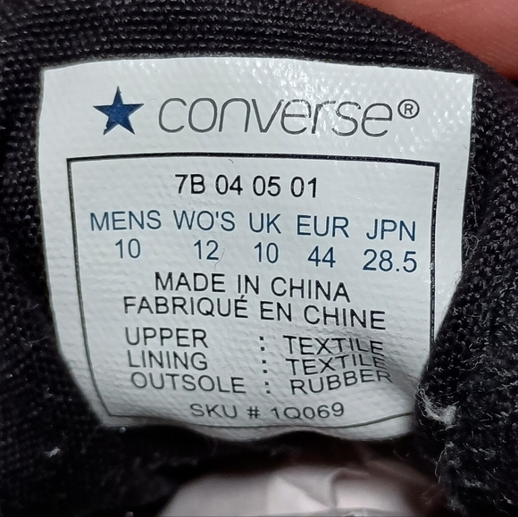 Converse Black High-Top Sneakers with Red and Yellow Flames_12 - Picture 13 of 13